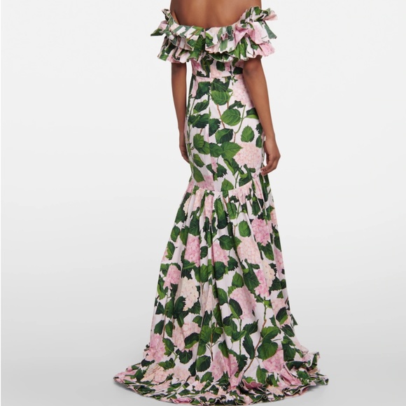 OSCAR DE LA RENTA HYDRANGEA GOWN - SIZE 8 - Picture 5 of 9